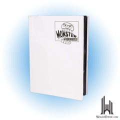 9 Pocket Mega Monster Matte White Binder